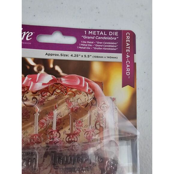 Diesire Grand Candelabra Clear Rubber tamp and Die Set Create A Card - Picture 6 of 6